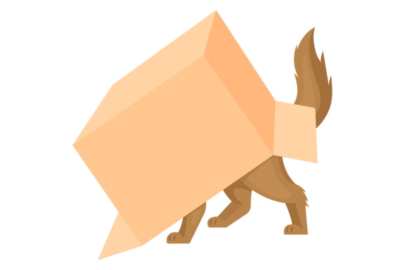 Cat in Paper Box Graphics and Illustrations Review