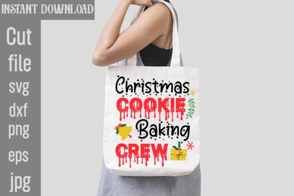 Christmas Cookie Baking Crew SVG Cut Fil Graphics & T-Shirt Designs