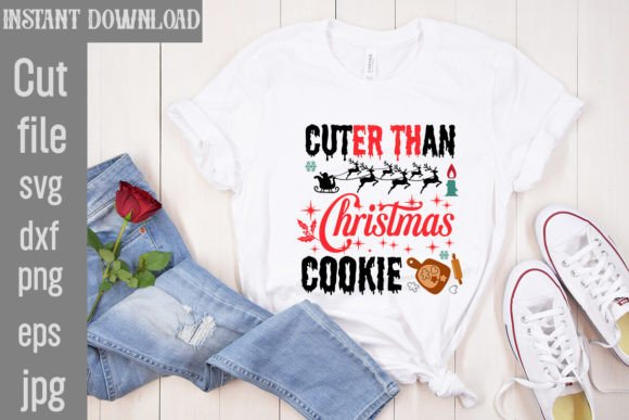 Cuter Than Christmas Cookie SVG Cut File Graphics