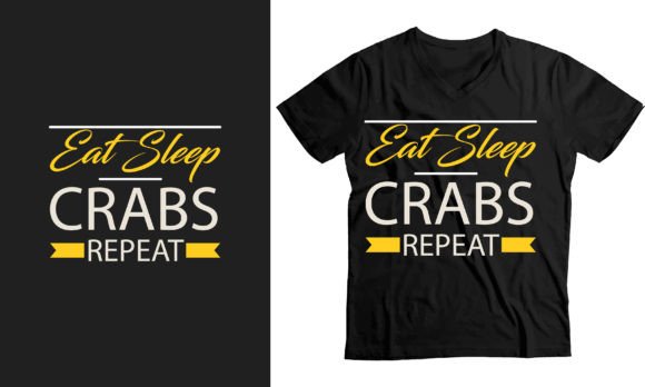 Eat Sleep Crabs Repeat T-shirt: Graphics for Bold Branding
