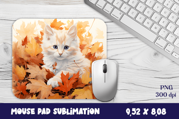 Funny Cute Cat Mouse Pad Bundle: Graphics & Illustrations for Local Brands