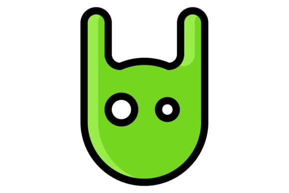 Funny Monster Color Icon. Retro Video Ga Graphics and Illustrations