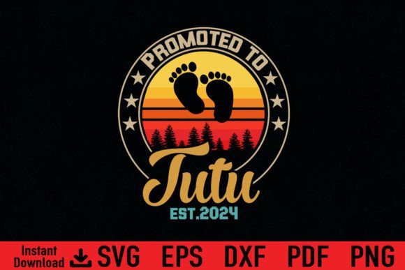 Funny Promoted to Tutu Est 2024 Gift Graphics and T-Shirt Designs Review