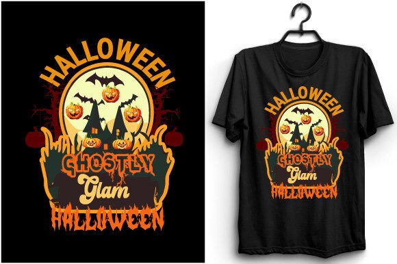 Halloween Ghostly Glam Vector Svg Tshirt Graphics Review