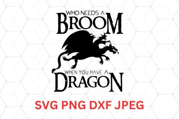 Halloween Witch Dragon Flying SVG: Graphics for Editors