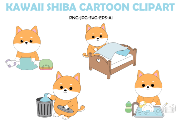 Kawaii Shiba Inu Cartoon Clipart Review