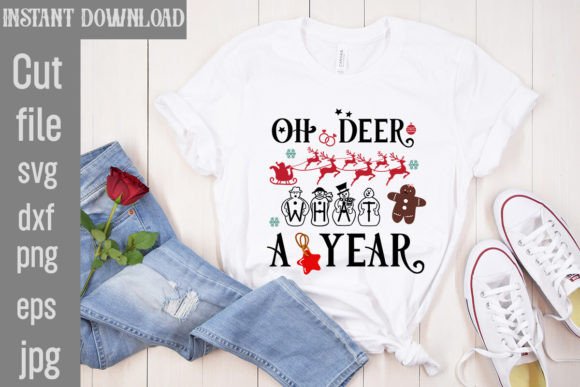 Oh Deer What a Year SVG Cut File: Graphics & T-Shirt Designs Review