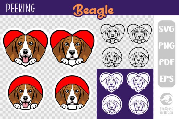 Peeking Beagle Valentine s Clipart Graphics & Illustrations Review