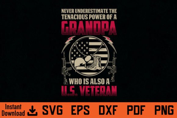US Veteran Tee Shirt Gift for Grandpa Graphics Review