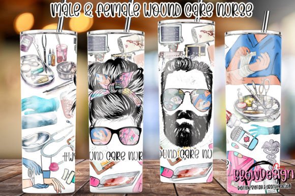 Wound Care Nurse 20oz Skinny Tumlber Graphics and Tumbler Wraps Review